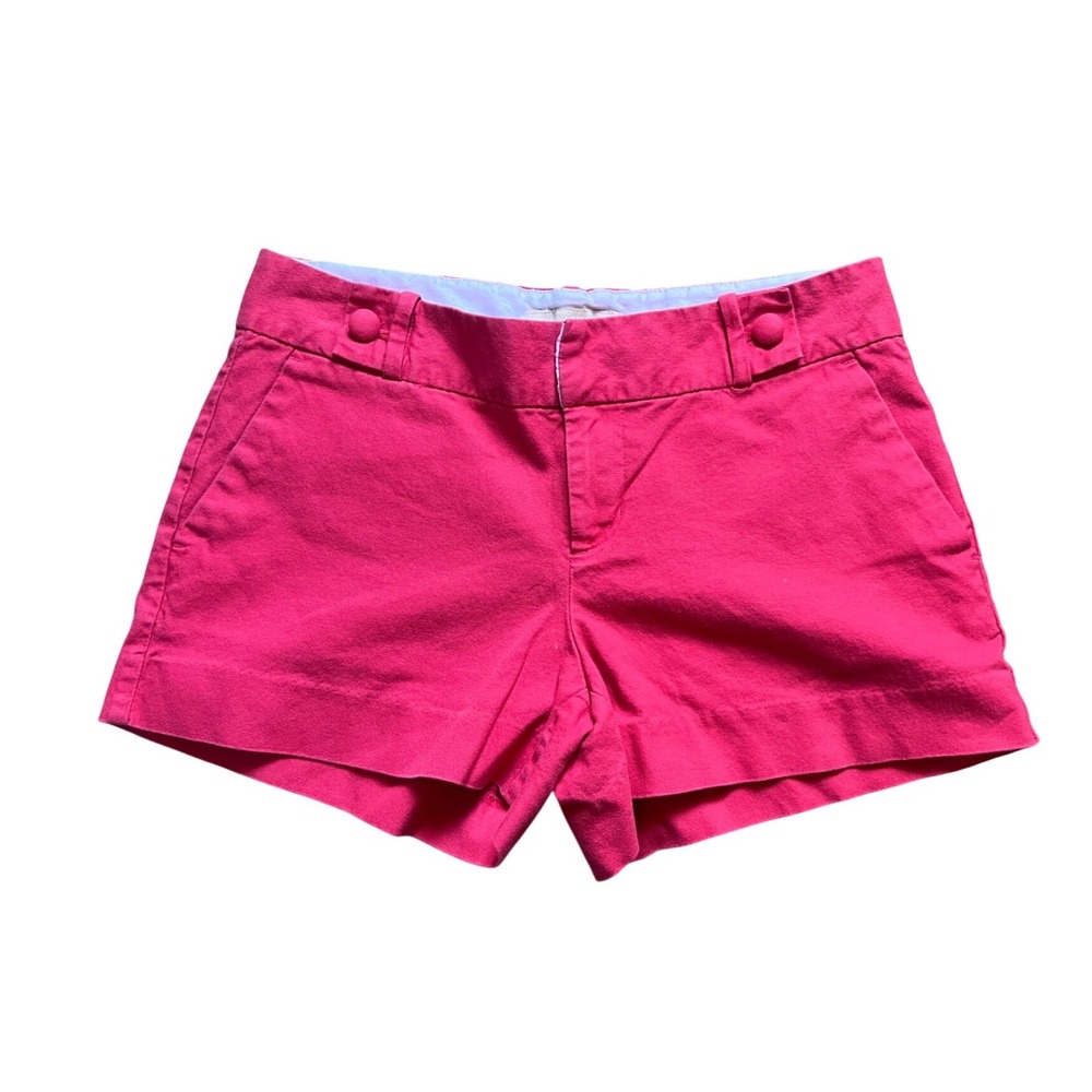 Banana Republic Ryan Fit Womens Pink Chino Shorts Size 2 Stretch Cotton Mid Rise